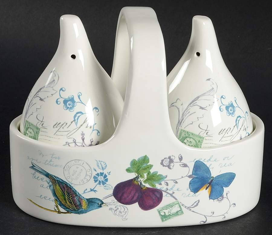 Antique Countryside (3 Pc) Salt & Pepper Tray Set by Mikasa-1