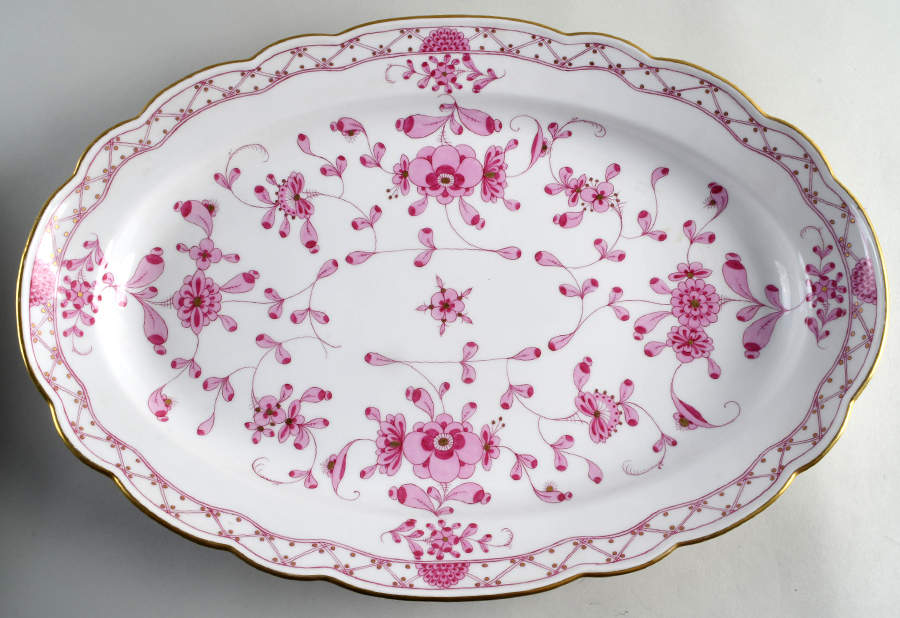 343410 19" Oval Serving Platter by Meissen (Germany)-1