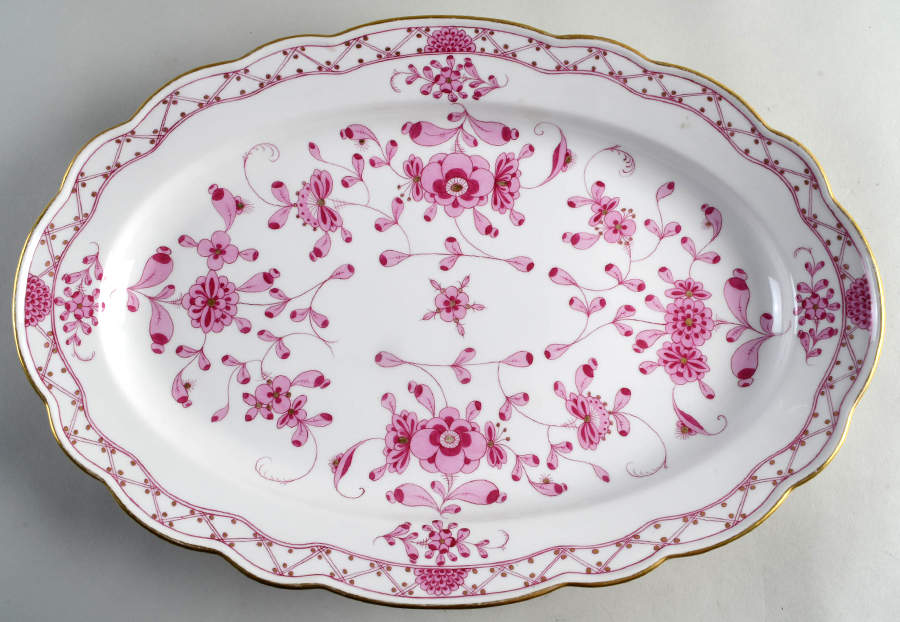 343410 17" Oval Serving Platter by Meissen (Germany)-1