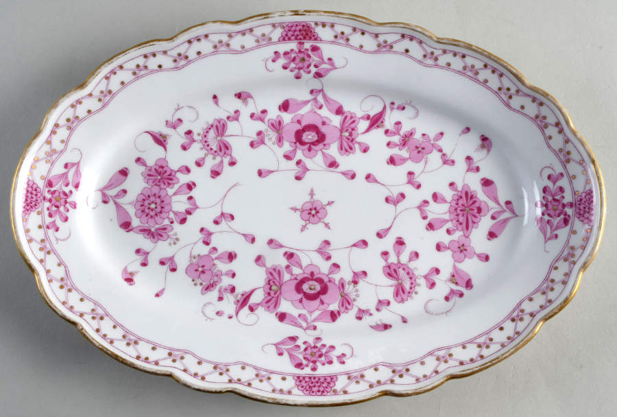 343410 13" Oval Serving Platter by Meissen (Germany)-1