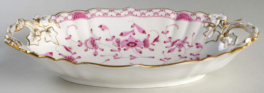 343410 13" Oval Handled Bowl by Meissen (Germany)-1