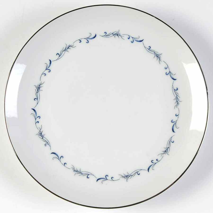 Blue Trells Bread & Butter Plate by Mt Hira-1