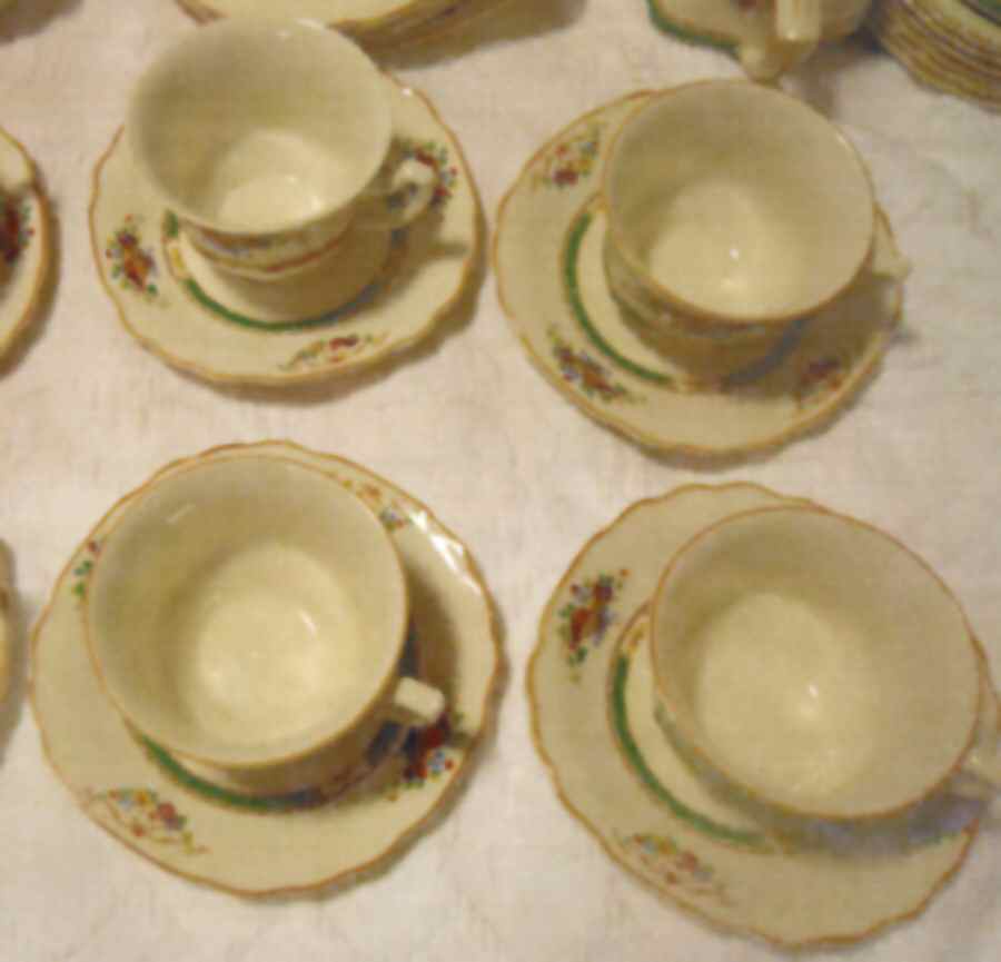 MYO162 Flat Cup & Saucer Set by Myott Staffordshire-1