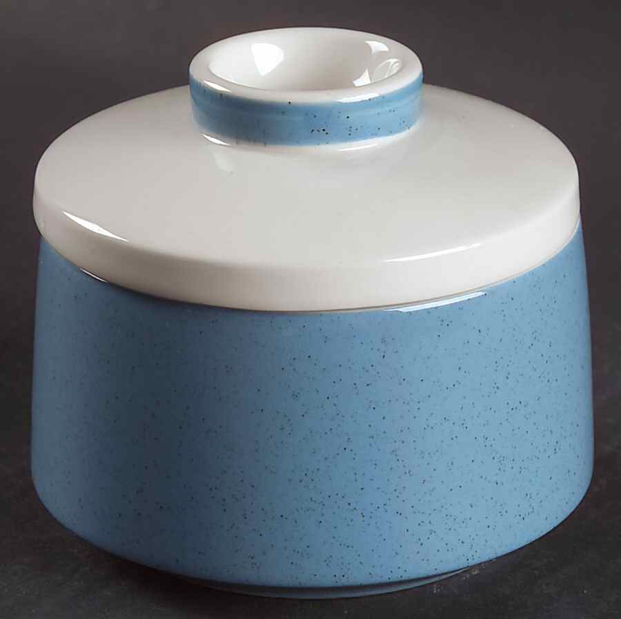 Mediterrania Blue Sugar Bowl & Lid by Mikasa-1