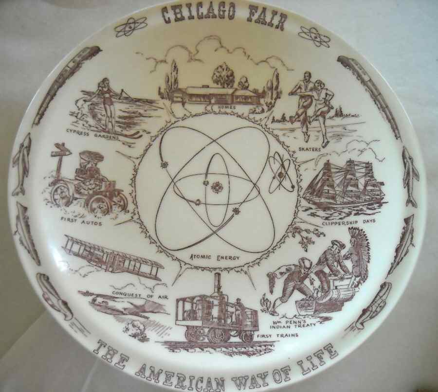 The American Way of Life Dinner Plate by Metlox - Poppytrail - Vernon-1