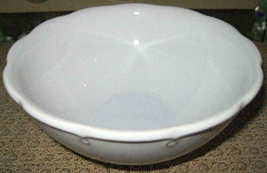 Victoria White 11" Large Salad Serving Bowl by Matceramica-1