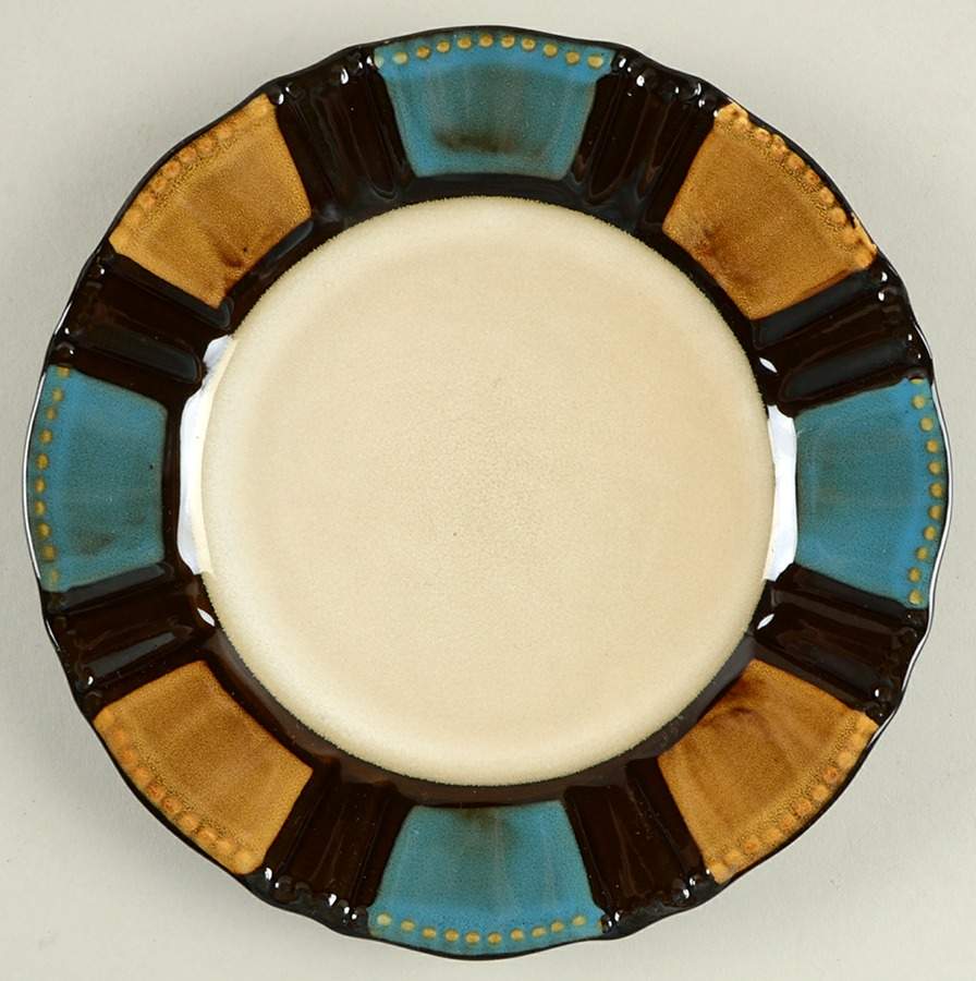 Baroque Teal Salad Plate by Mikasa-1