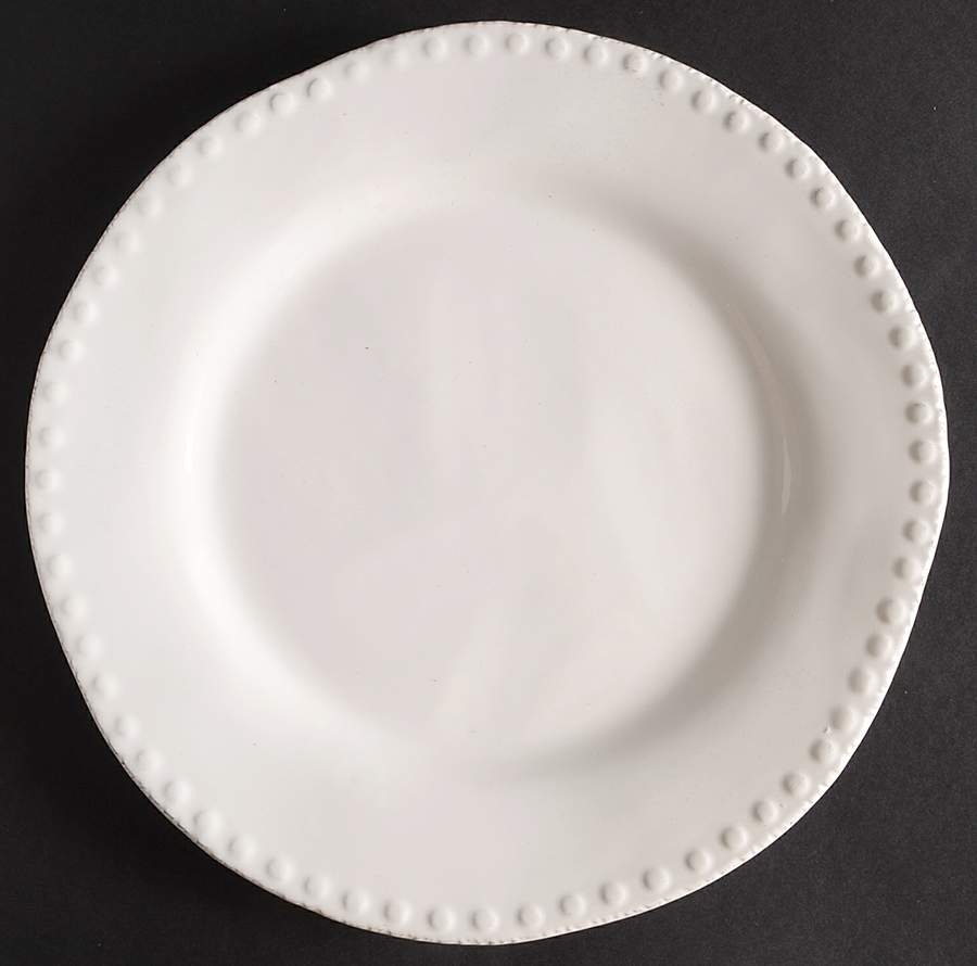 Blanc Brigette Dinner Plate by Maison Versailles-1