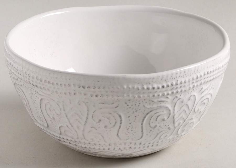 Blanc Colette Soup/Cereal Bowl by Maison Versailles-1