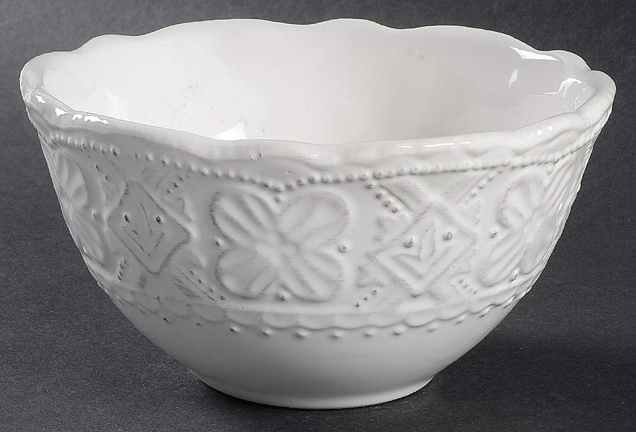 Blanc Elisabeth Soup/Cereal Bowl by Maison Versailles-1