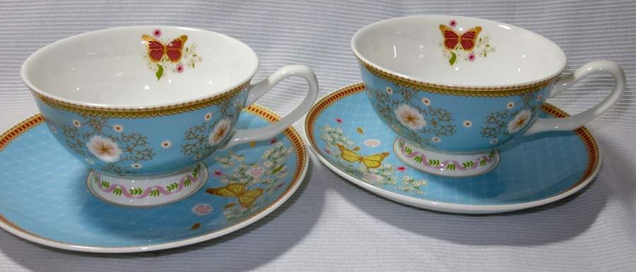 Enchante Footed Cup & Saucer Set by Maxwell & Williams-1