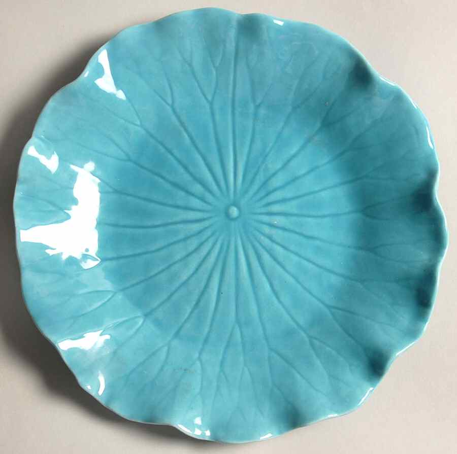 Lotus Aqua (First Series) Salad Plate by Metlox - Poppytrail - Vernon-1