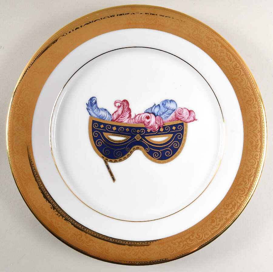 Magnificence Mask Dinner Plate by Muirfield-1