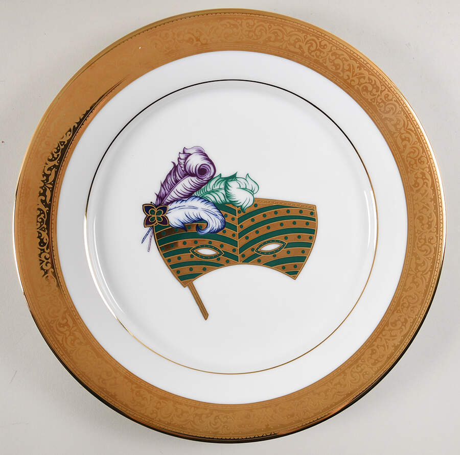 Magnificence Mask Dinner Plate by Muirfield-1