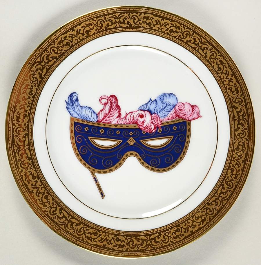 Magnificence Mask Salad Plate by Muirfield-1