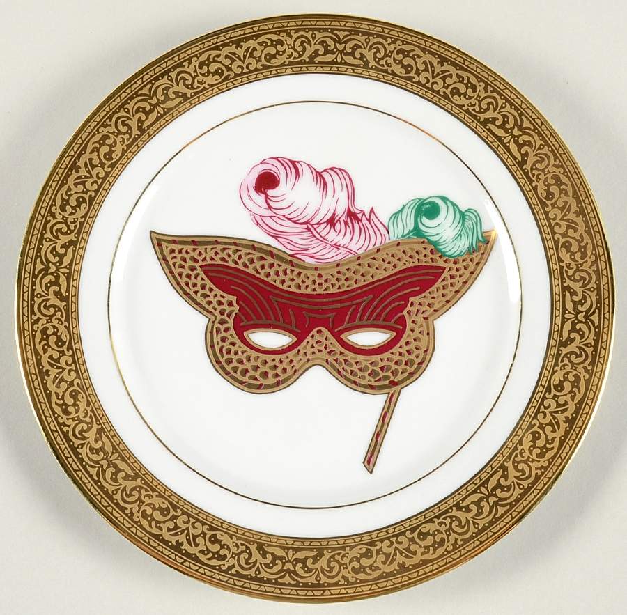 Magnificence Mask Salad Plate by Muirfield-1