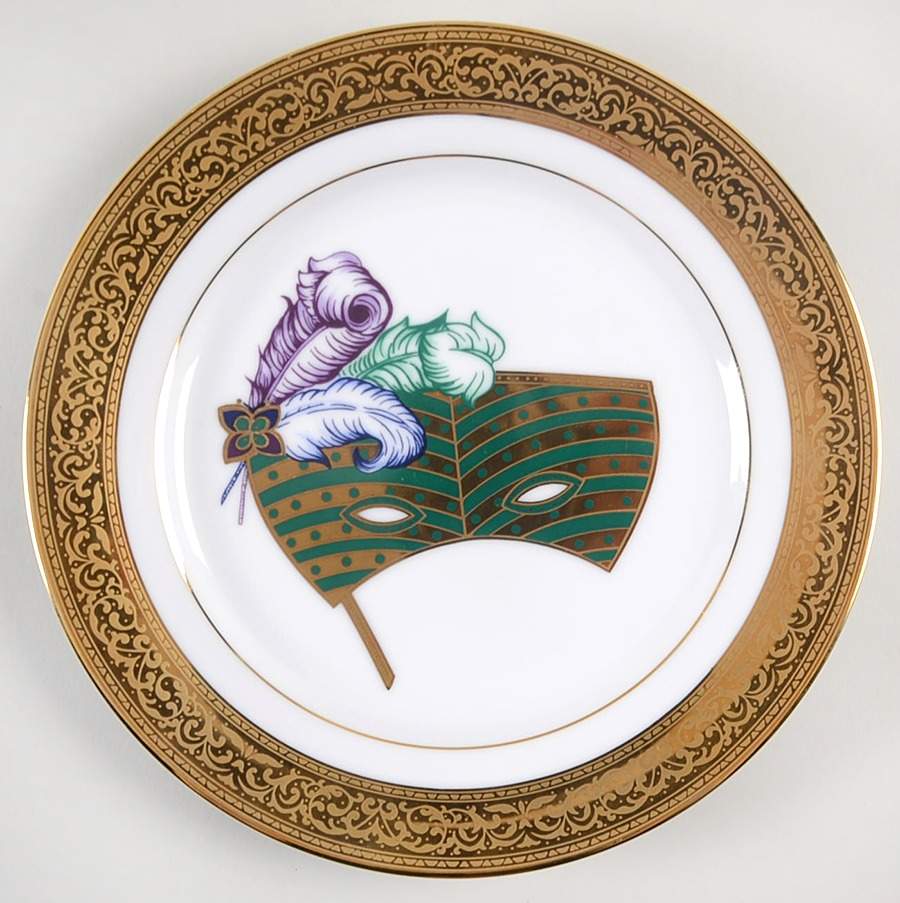 Magnificence Mask Salad Plate by Muirfield-1