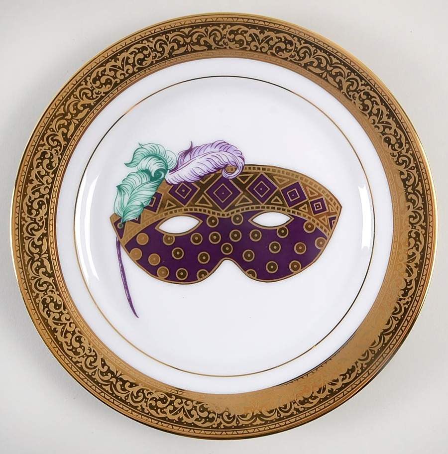 Magnificence Mask Salad Plate by Muirfield-1