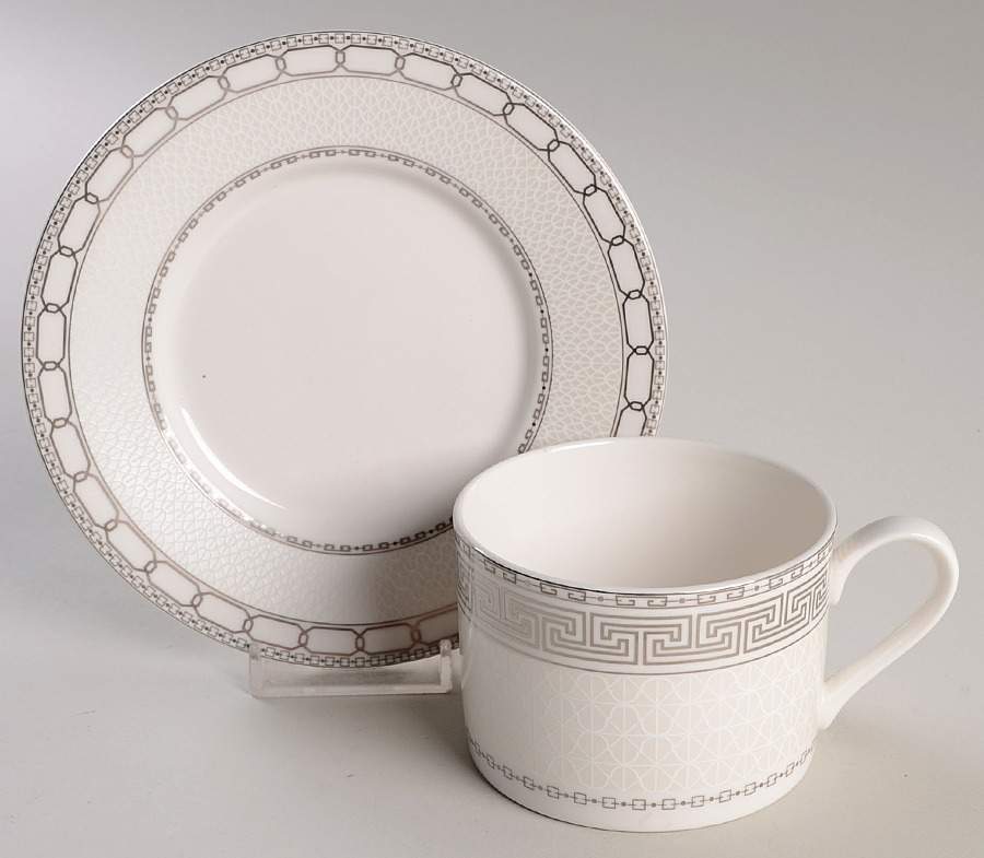 Calista Flat Cup & Saucer Set by Mikasa-1