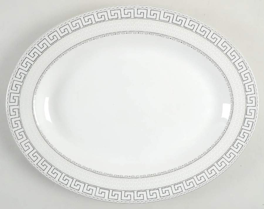 Calista 14" Oval Serving Platter by Mikasa-1
