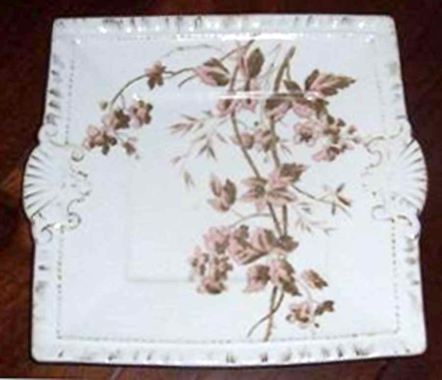 MAD252 Square Handled Cake Plate by John Maddock & Sons-1