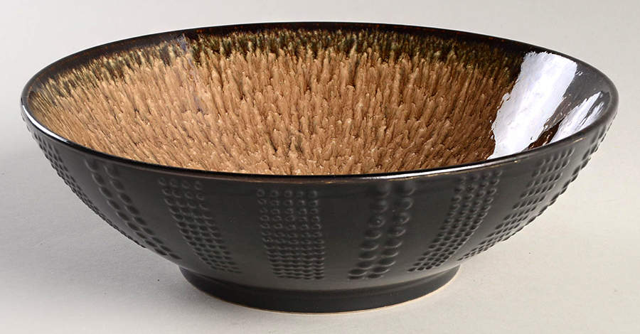 Linden (Daymon Mocha) 8" Individual Pasta Bowl by Mikasa-1