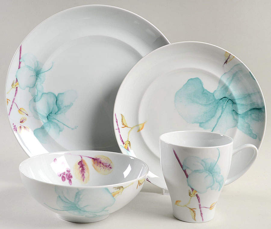 Aliza Teal 4 Piece Place Setting by Mikasa-1