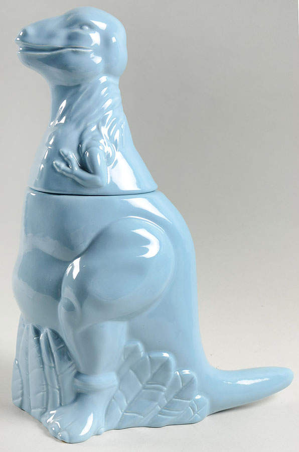Year of the Dinosaur Cookie Jar & Lid by Metlox - Poppytrail - Vernon-1