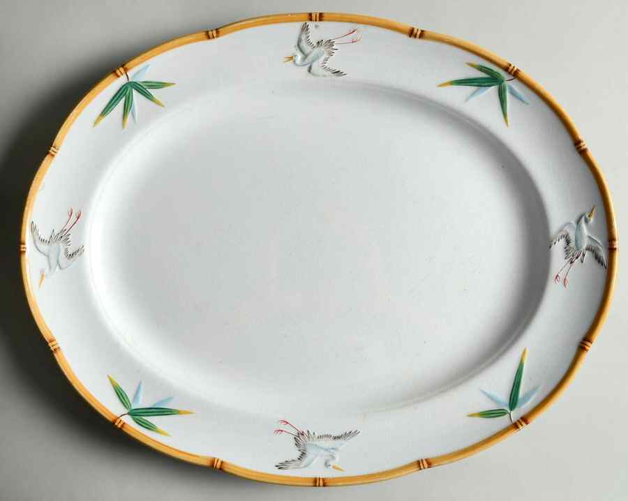 C1758 12" Oval Serving Platter by Minton-1
