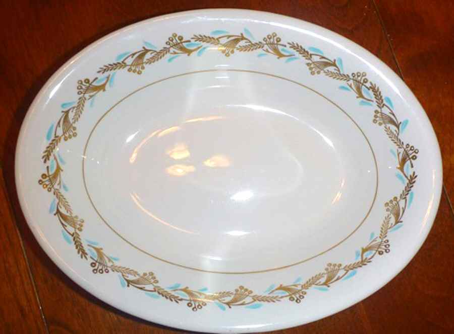 Fanfare 9" Oval Vegetable Bowl by Myott Staffordshire-1