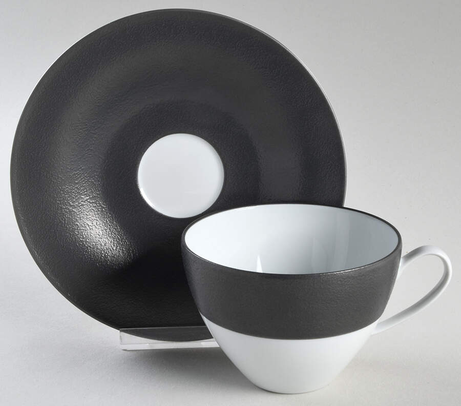 Cast Iron Flat Cup & Saucer Set by Michael Aram-1
