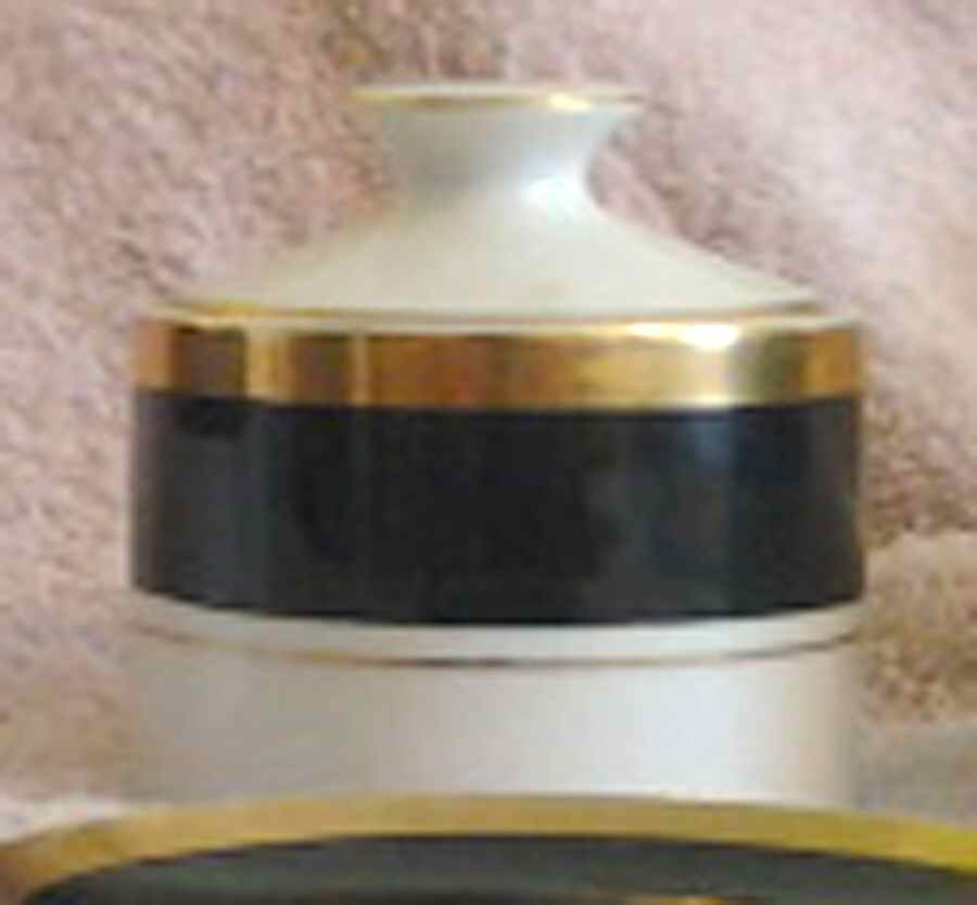 920 Black Sugar Bowl & Lid by Mikasa-1
