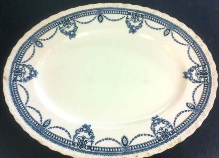 Florian 12" Oval Serving Platter by Myott Staffordshire-1