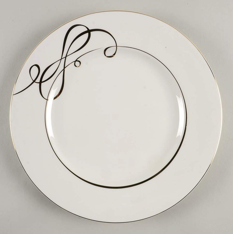 Love Story Gold (Round) Dinner Plate by Mikasa-1