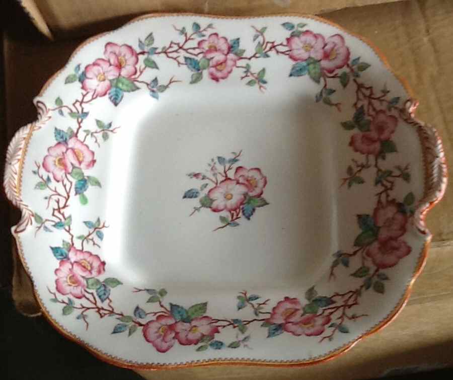 A4871 Square Handled Cake Plate by Minton-1