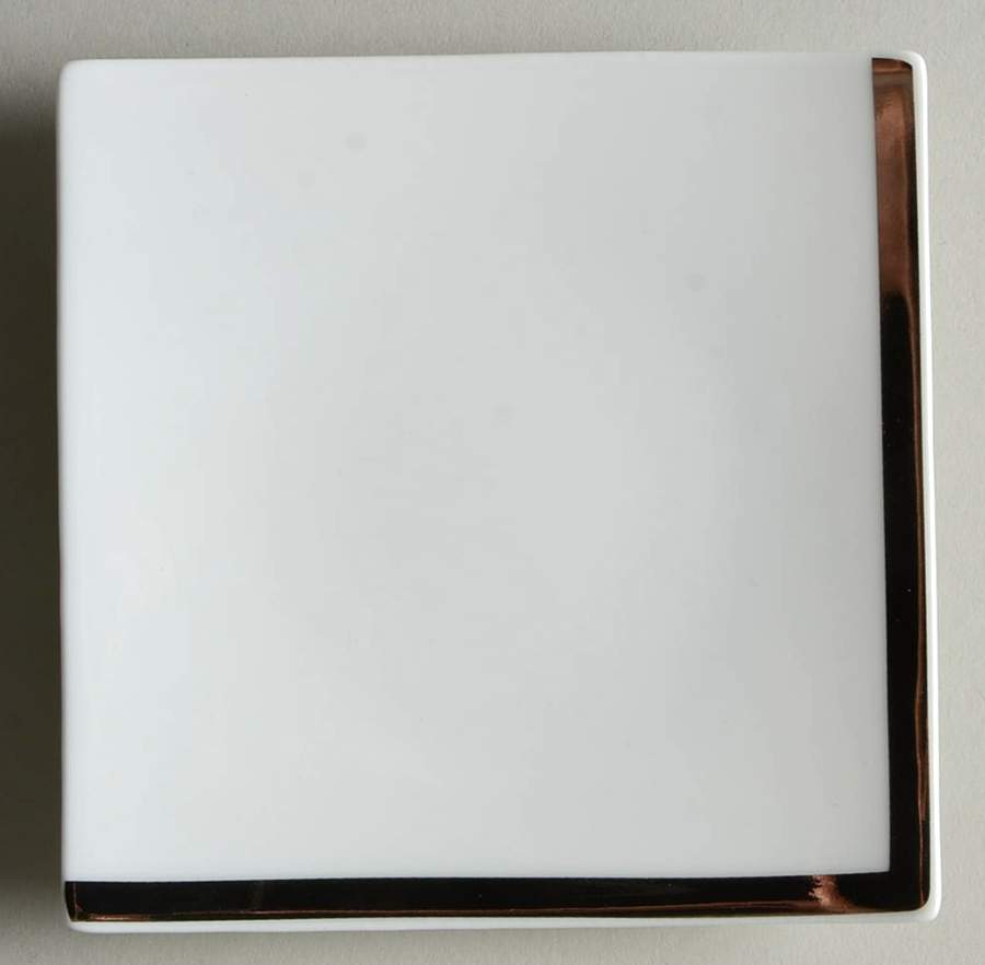 Oxygene Platinum 4" Square Plate by Medard de Noblat-1