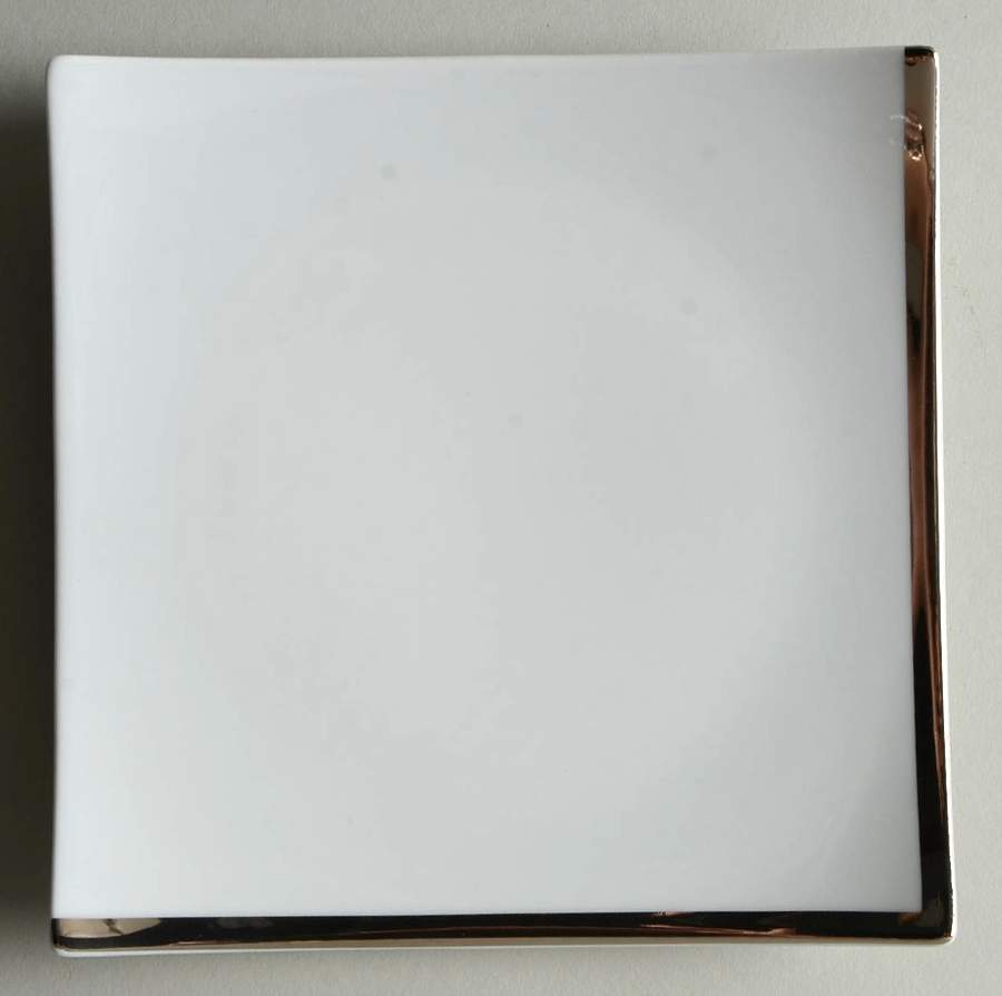 Oxygene Platinum Square Bread & Butter Plate by Medard de Noblat-1