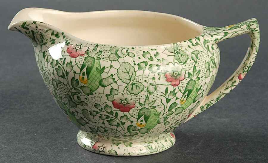 Liberty Green Creamer by John Maddock & Sons-1