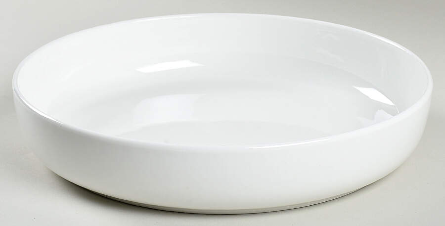 Lucerne White (Delray) 10" Shallow Round Bowl by Mikasa-1