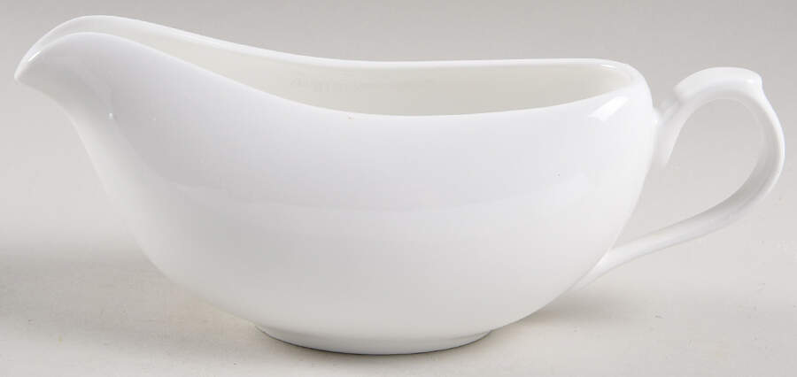 Lucerne White (Delray) Gravy Boat by Mikasa-1