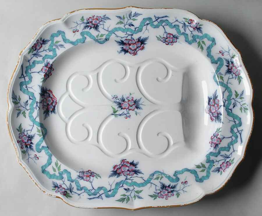 Mayflower Border 21" Oval Serving Platter by Minton-1
