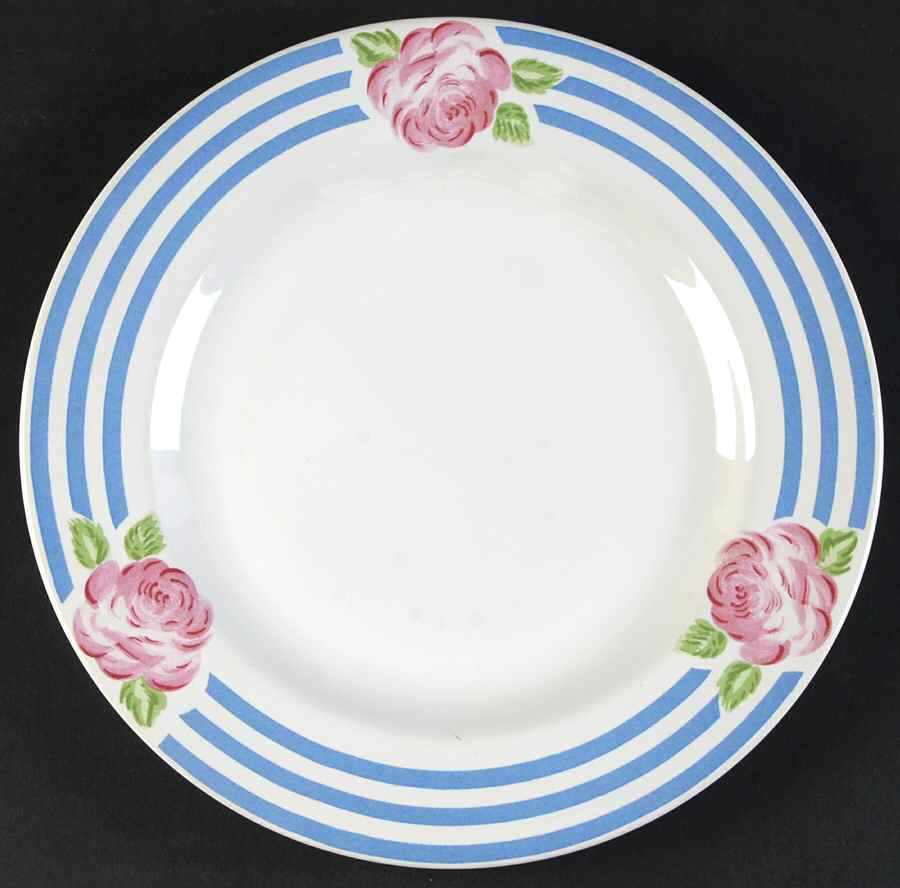 Peony & Stripes Salad Plate by Mervyn's-1