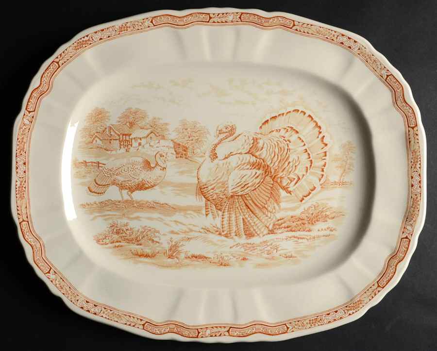 MAS77 16" Oval Serving Platter by Mason's-1