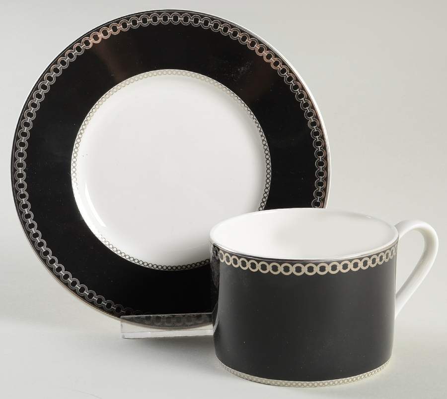 Jayden Flat Cup & Saucer Set by Mikasa-1