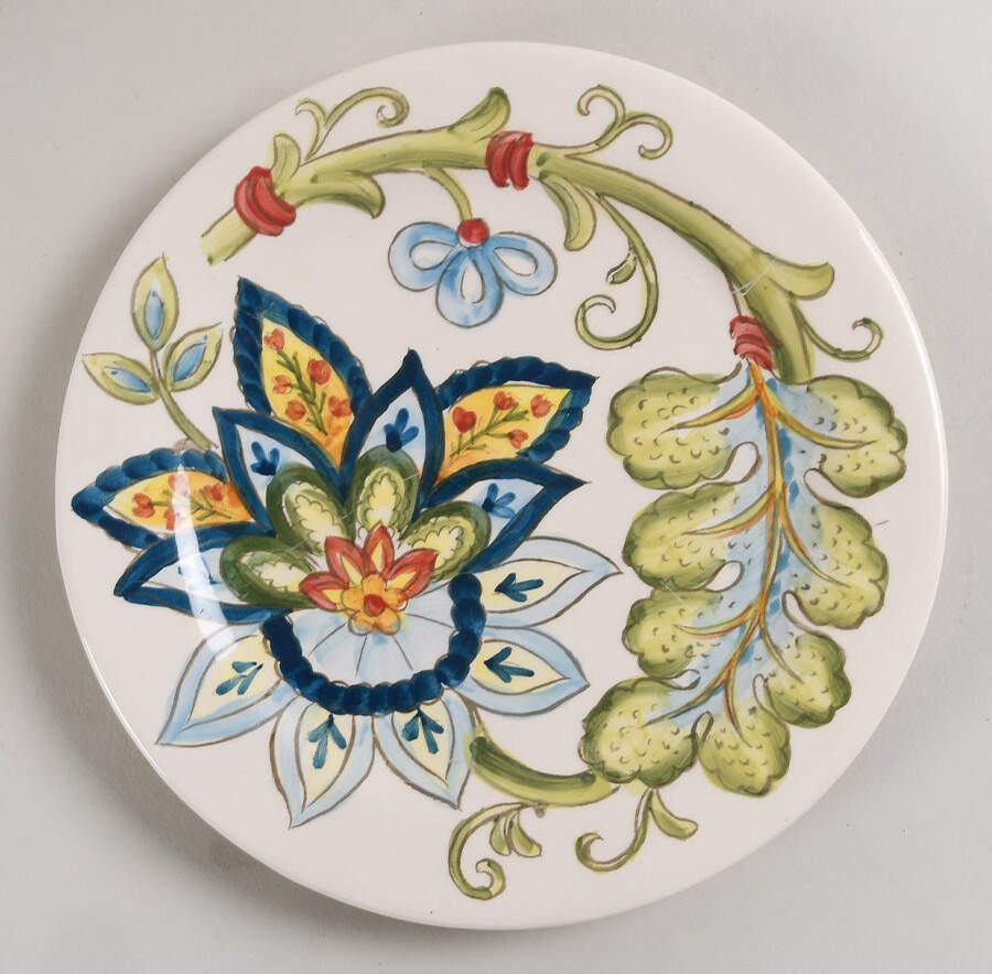 Blue Vanilla Chintz Salad Plate by Maxcera Corp-1