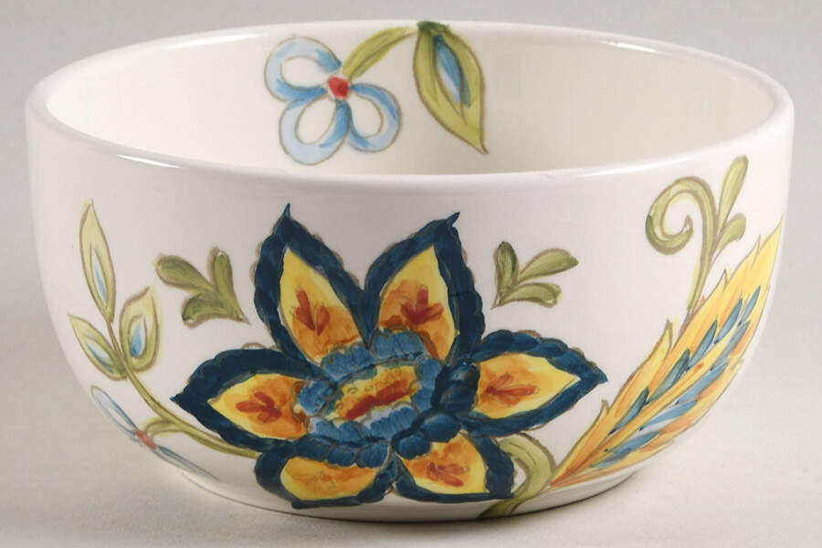 Blue Vanilla Chintz Soup/Cereal Bowl by Maxcera Corp-1