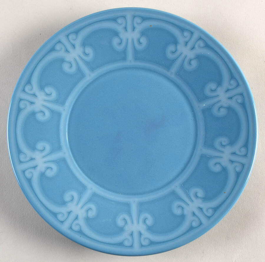 Sutton Teal Salad Plate by Mikasa-1