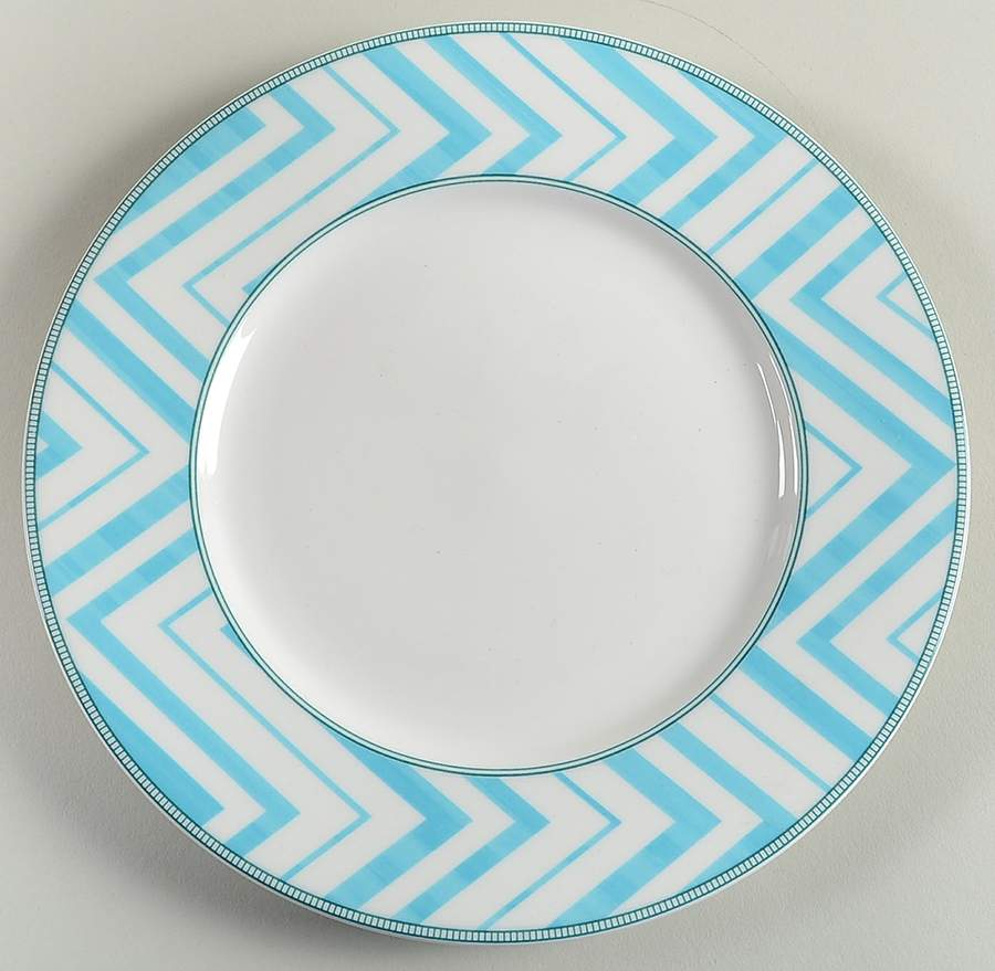 Cadence Teal Accent Salad Plate by Mikasa-1