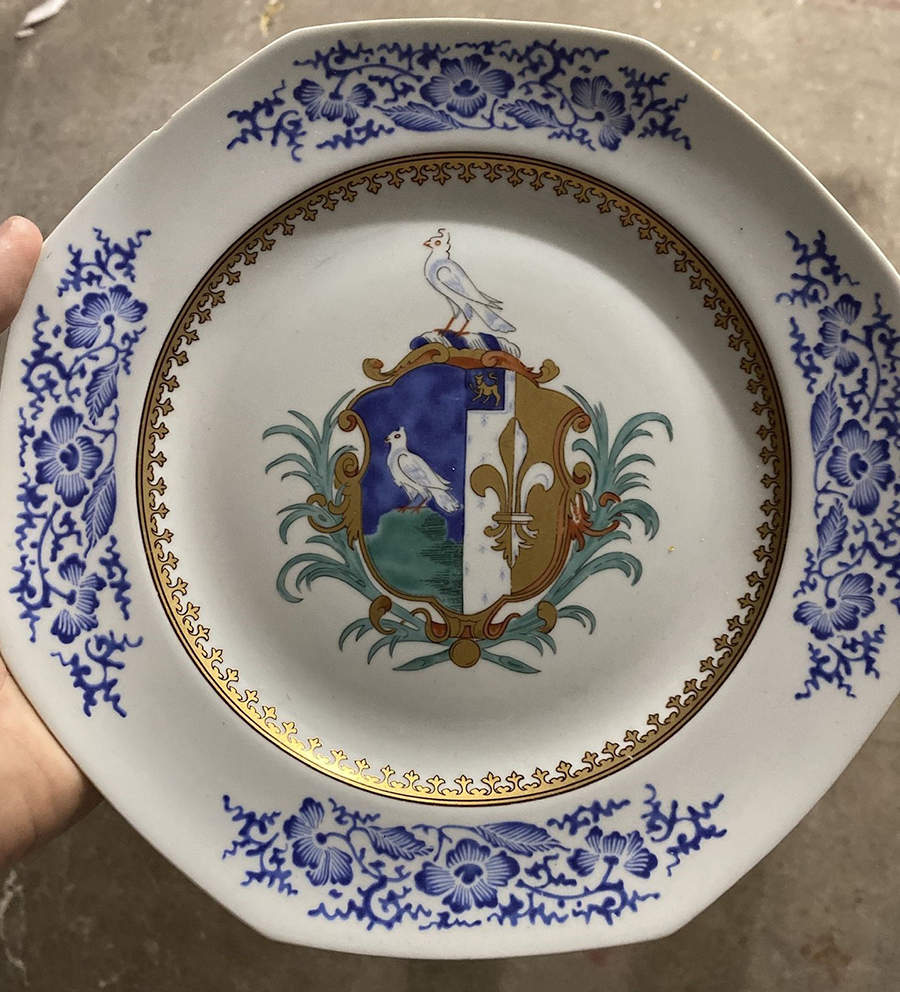 Armorial Plates Luncheon Plate by Mottahedeh-1