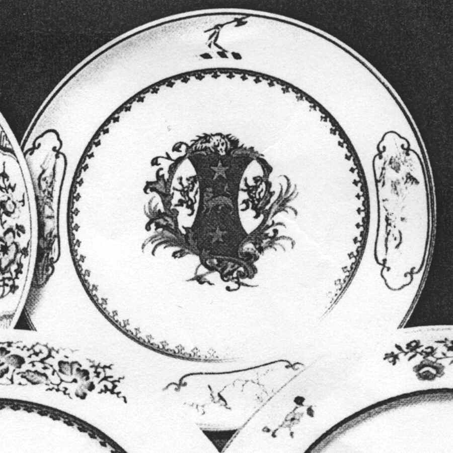 Armorial Plates Luncheon Plate by Mottahedeh-1